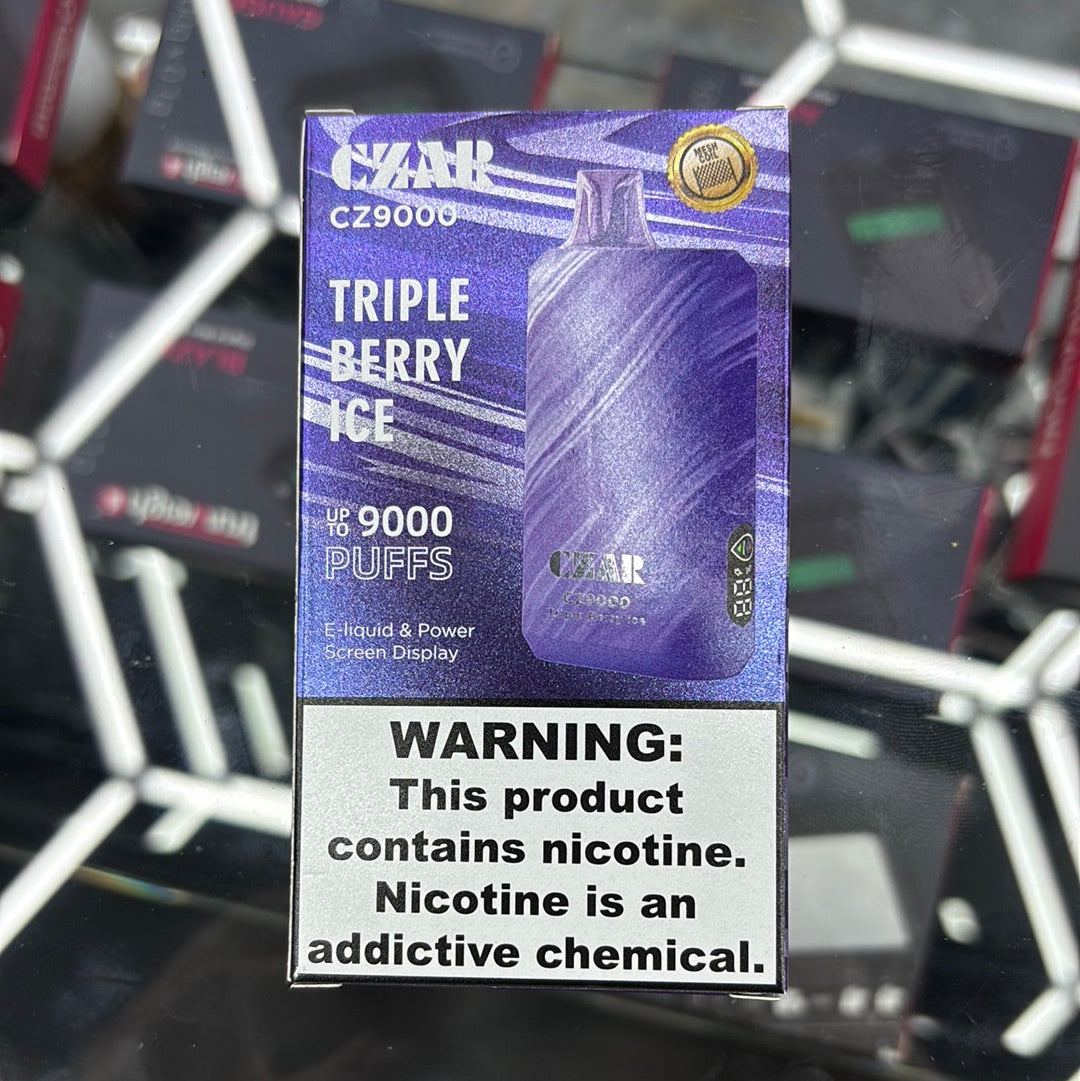 Czar triple berry ice, 9000 puffs