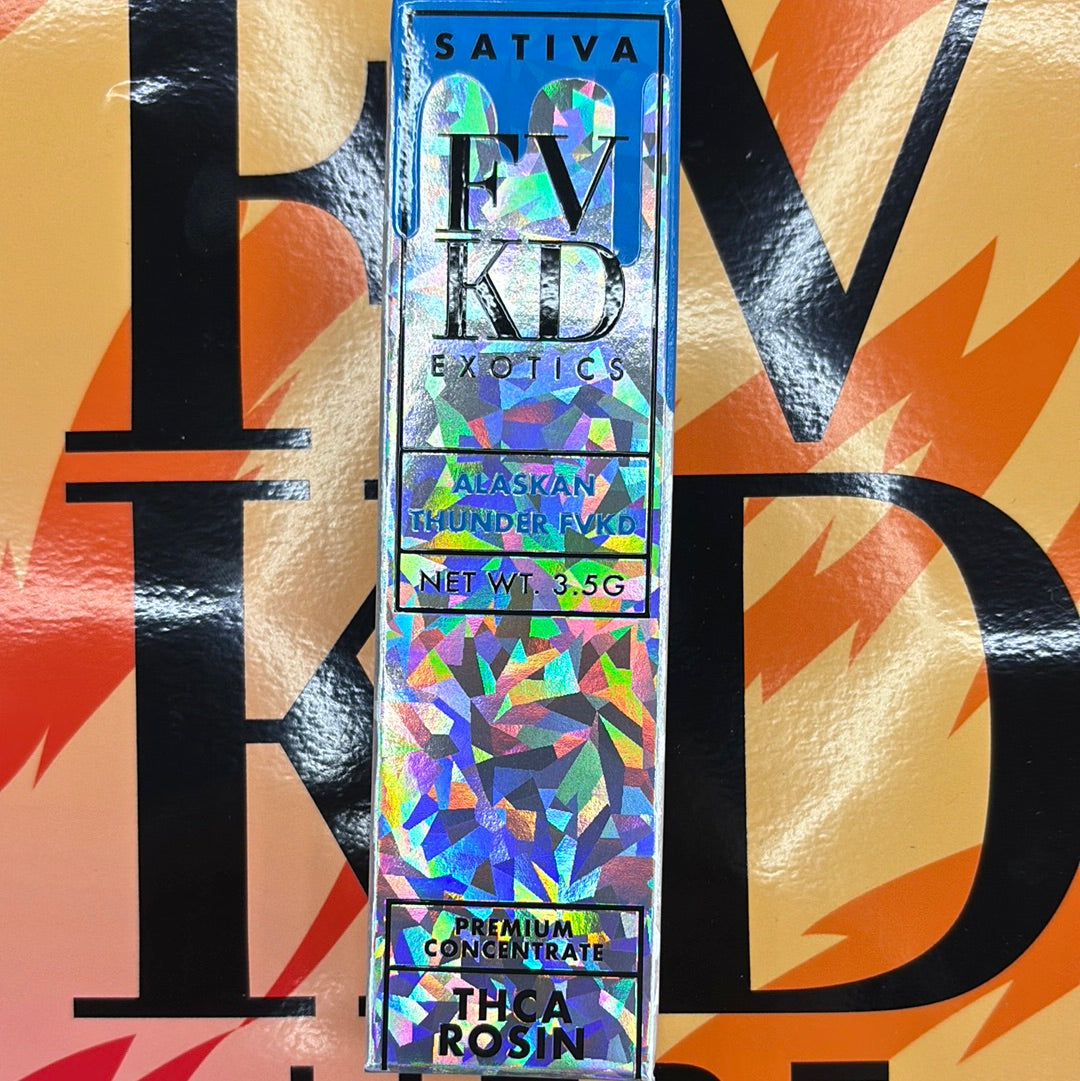 Fvkd exotics Alaskan thunder fvkd, 3.5G sativa THCA rosin