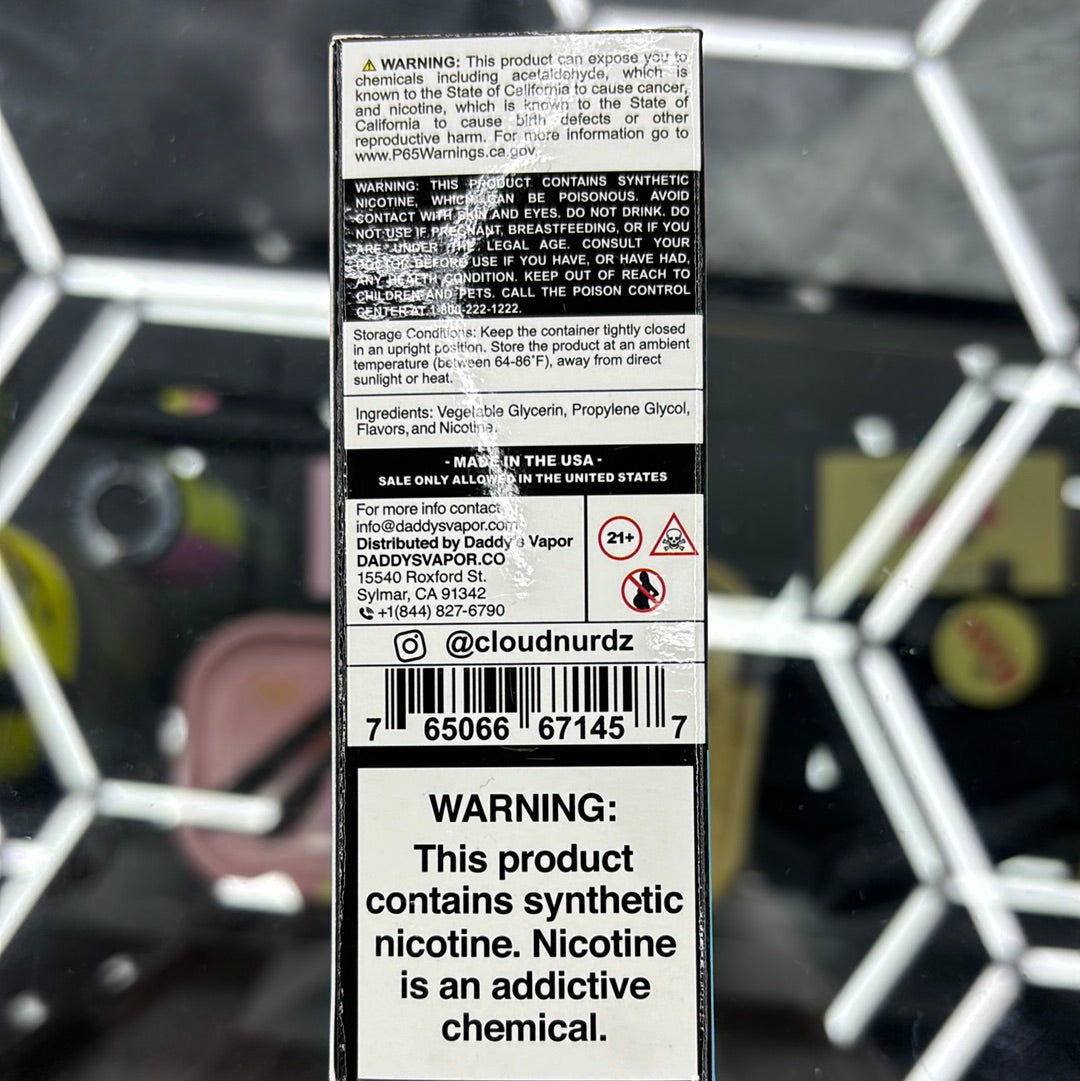 Cloud nurdz,apple watermelon ice 3MG 100ml