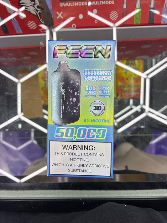 FEEN 50k puffs blueberry Lemonade