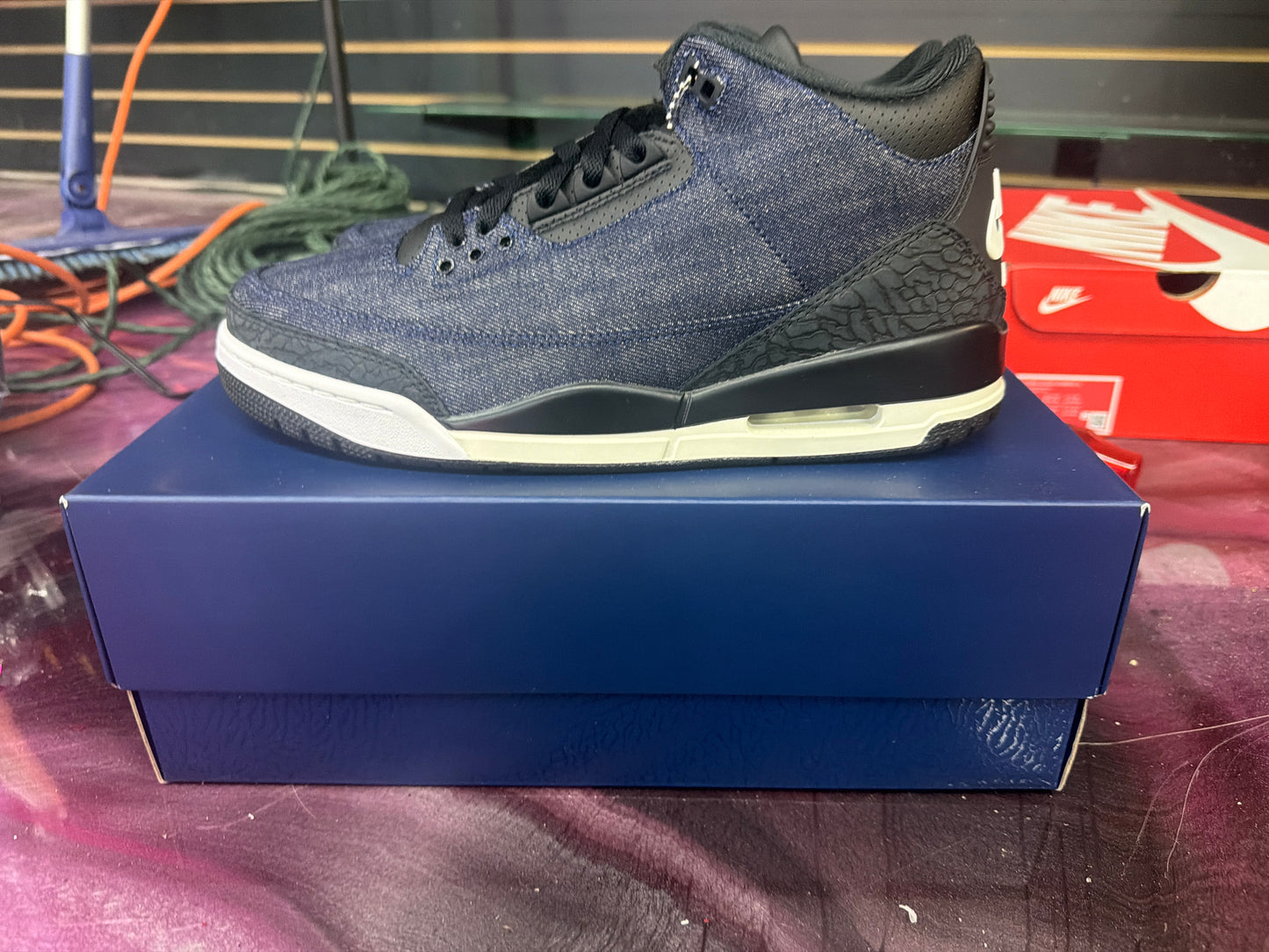 Jordan 3 Retro Levi's Indigo Size 10