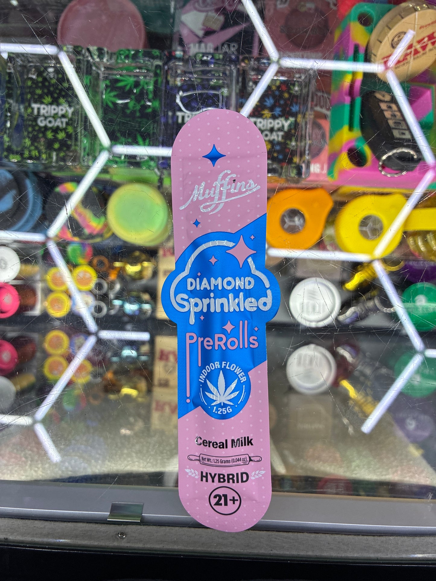 Muffin diamond sprinkled prerolls cereal milk hybrid