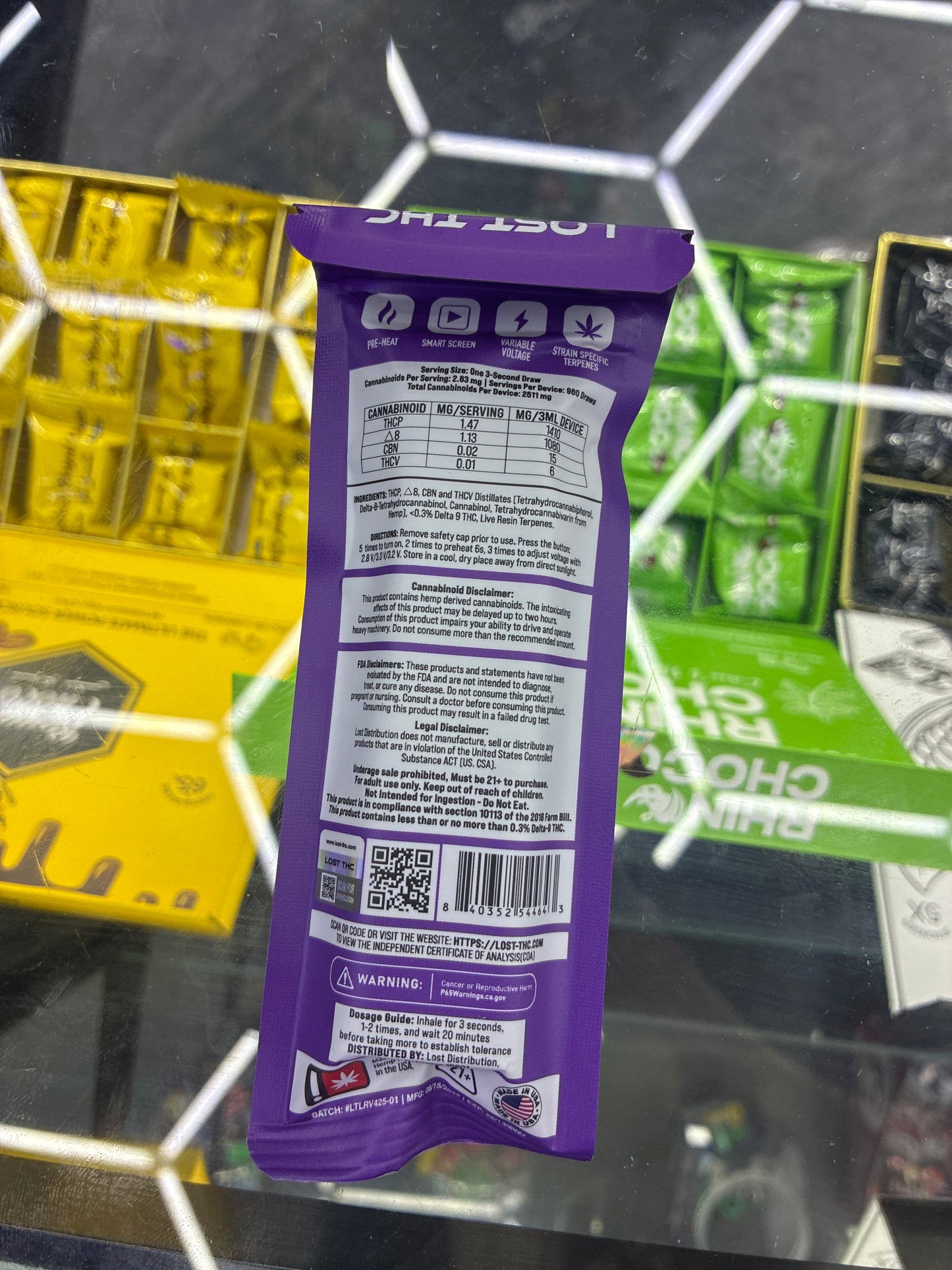 Lost thc live resin 3g disposable jealousy runtz hybrid