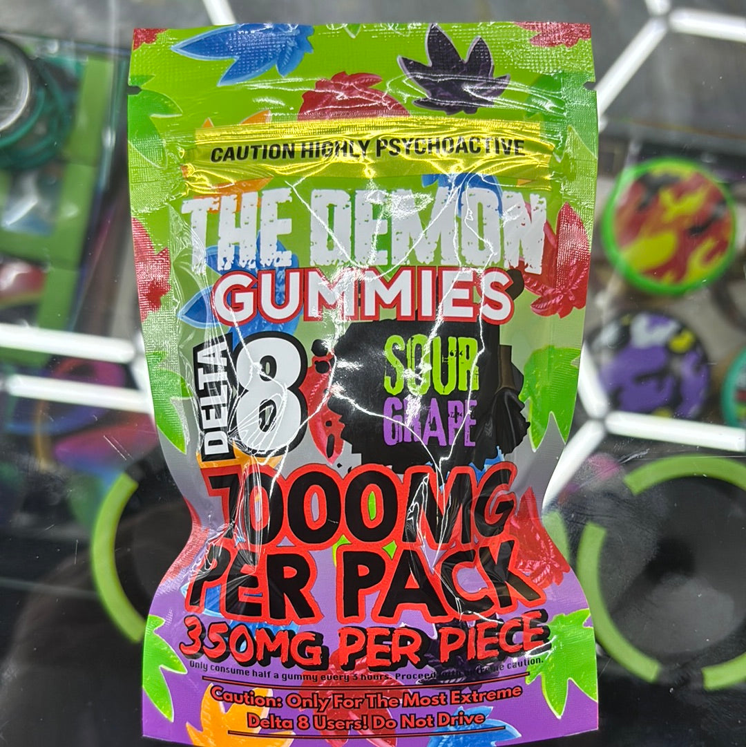 The demon gummies sour grape 7000mg