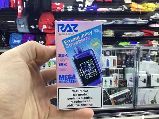 Raz dc25000 ltx 25k puffs frozen juicy strawberry