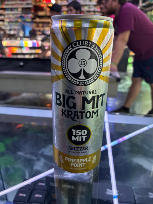 Club 13 all natural big mit kratom seltzer 150mit pineapple point