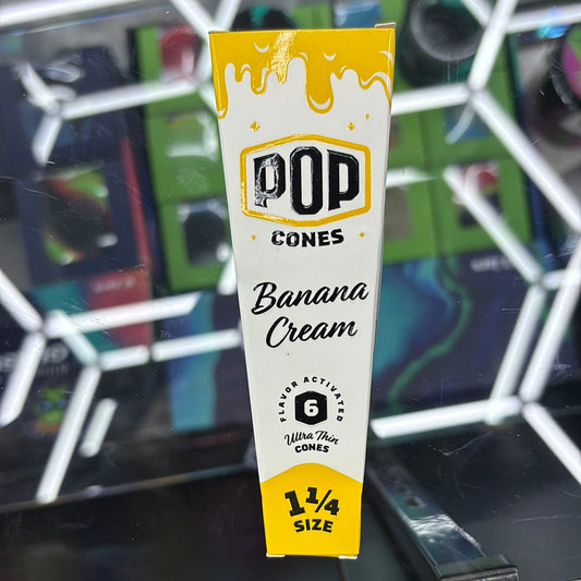 Pop cones banana cream six pack 1 1/4