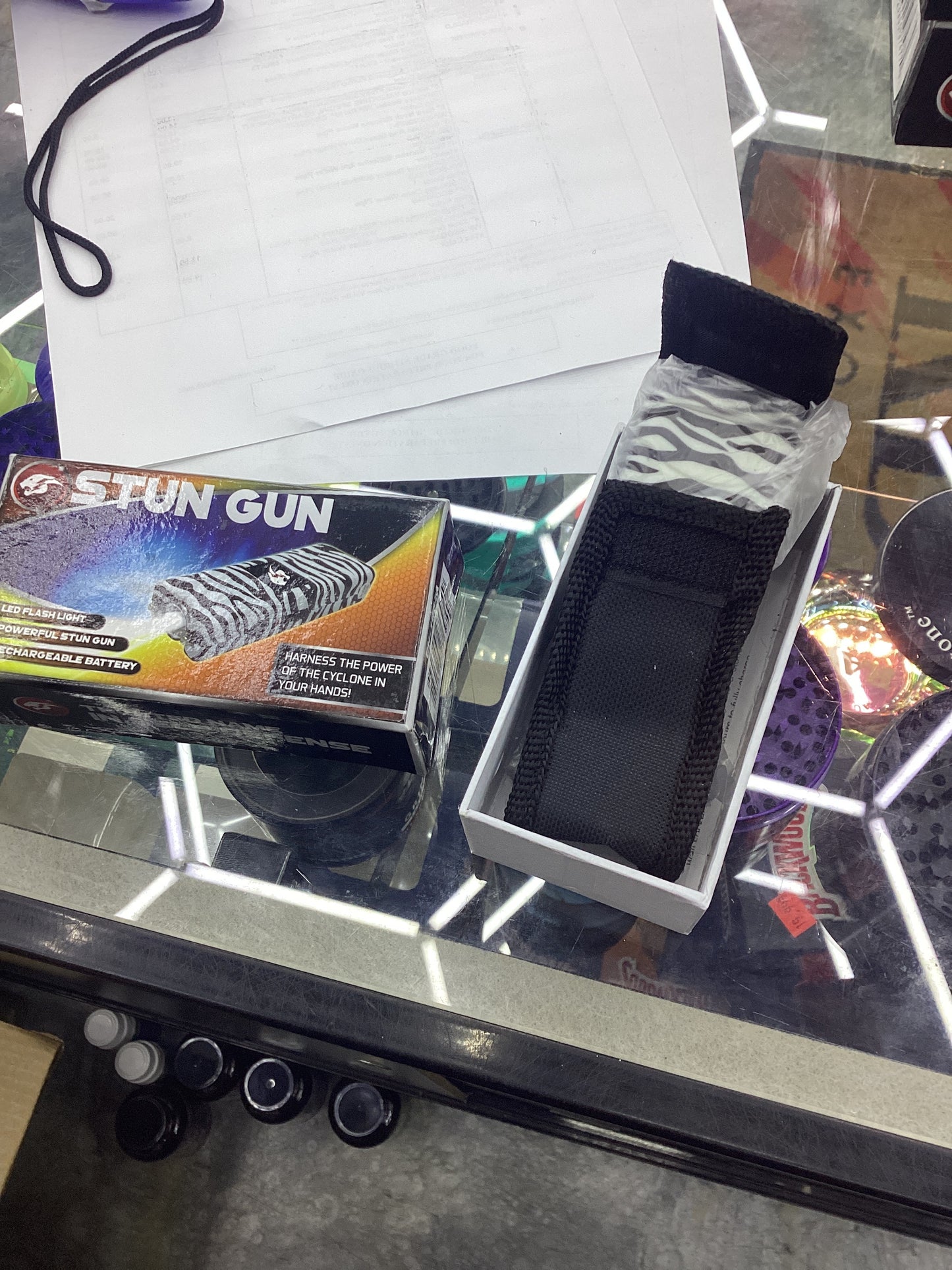 Jaguar stun gun zebra print