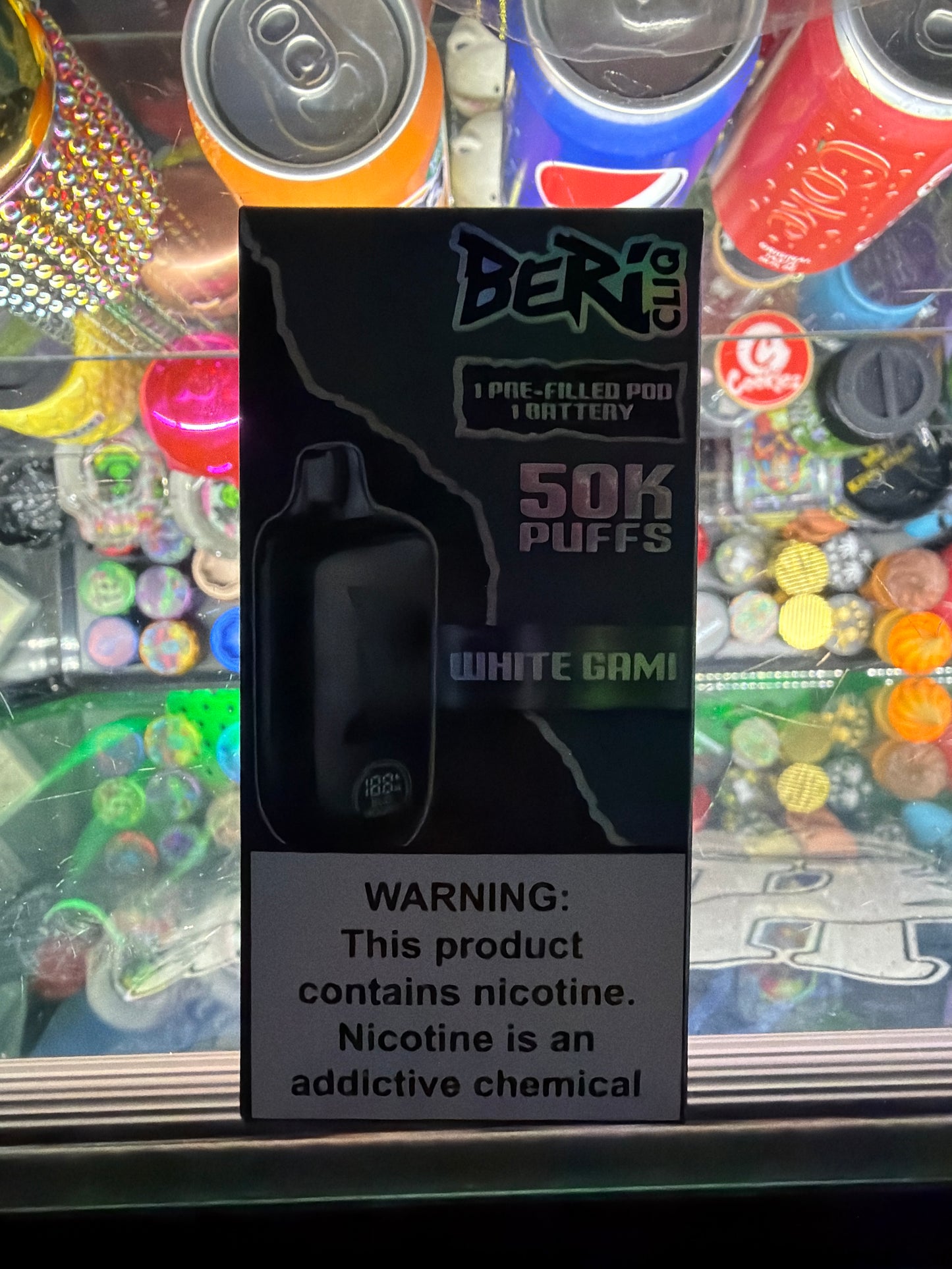Beri Cliq 50K Puffs Pod + Kit white gami