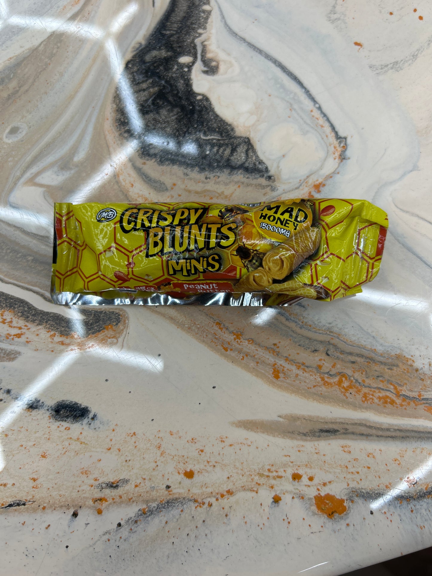 Crispy blunts minis 15000mg mad honey peanut butter