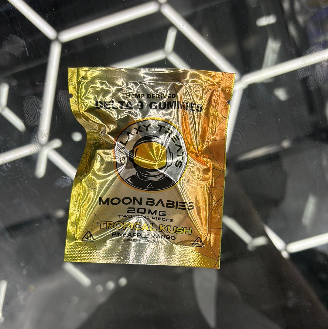 Galaxy treats moon babies 20 MG, tropical Kush, pineapple mango