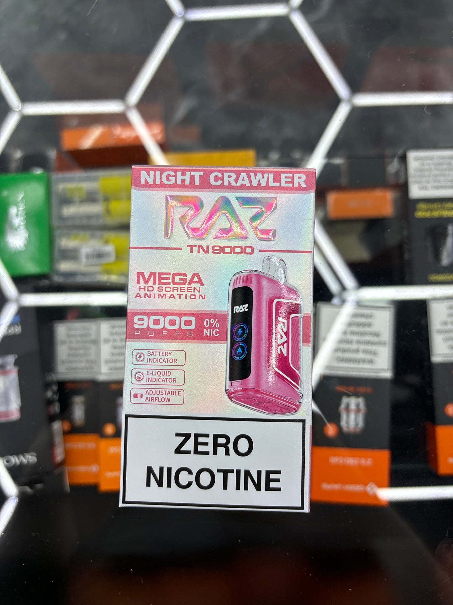 Raz 9000puffs nightcrawler zero nicotine