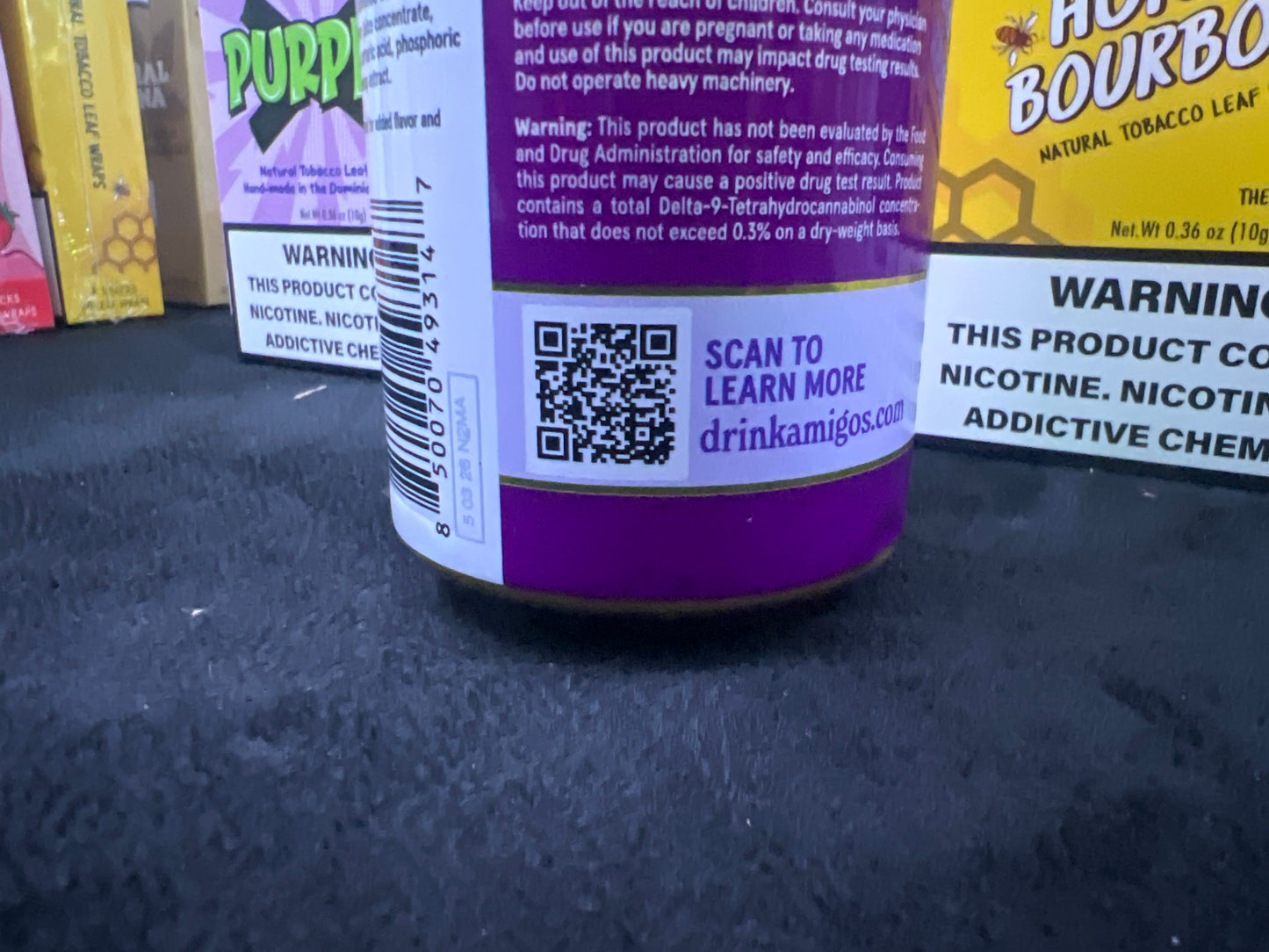 Amigos grape cannabis soda