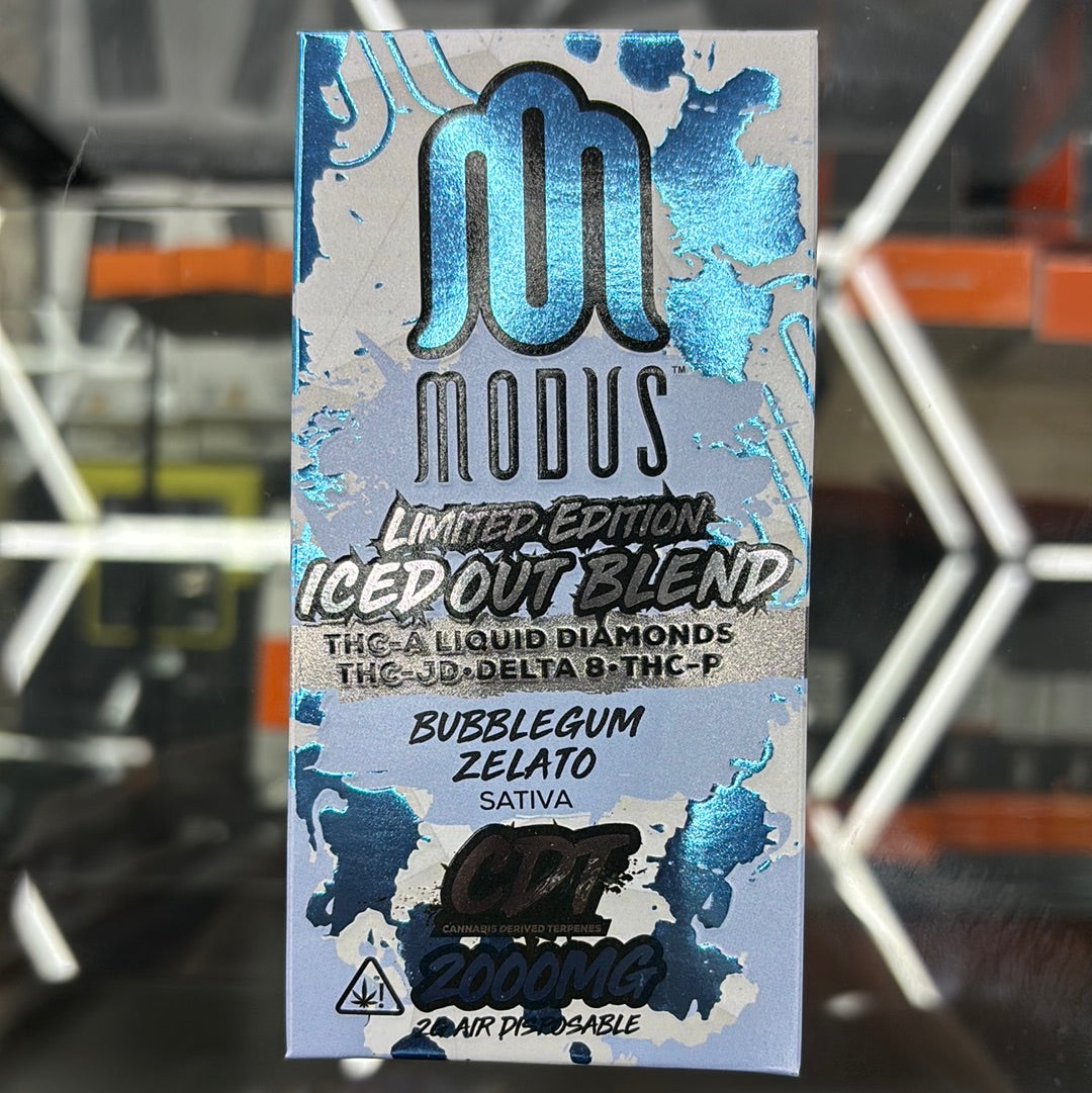Modus iced out blend bubblegum zelato sativa 2g disposable