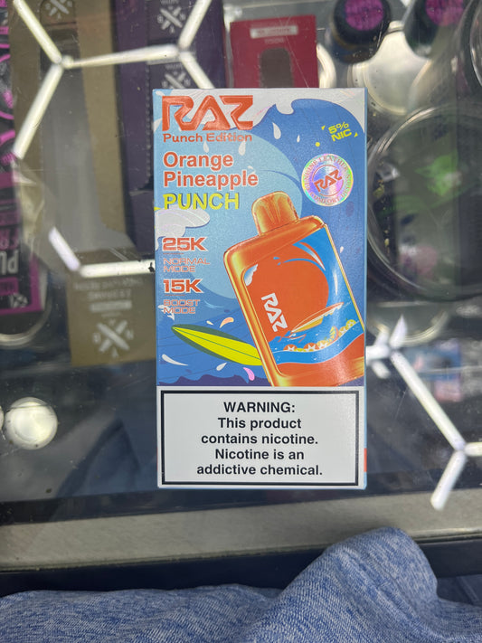 Raz dc25000 25k puffs orang pineapple punch