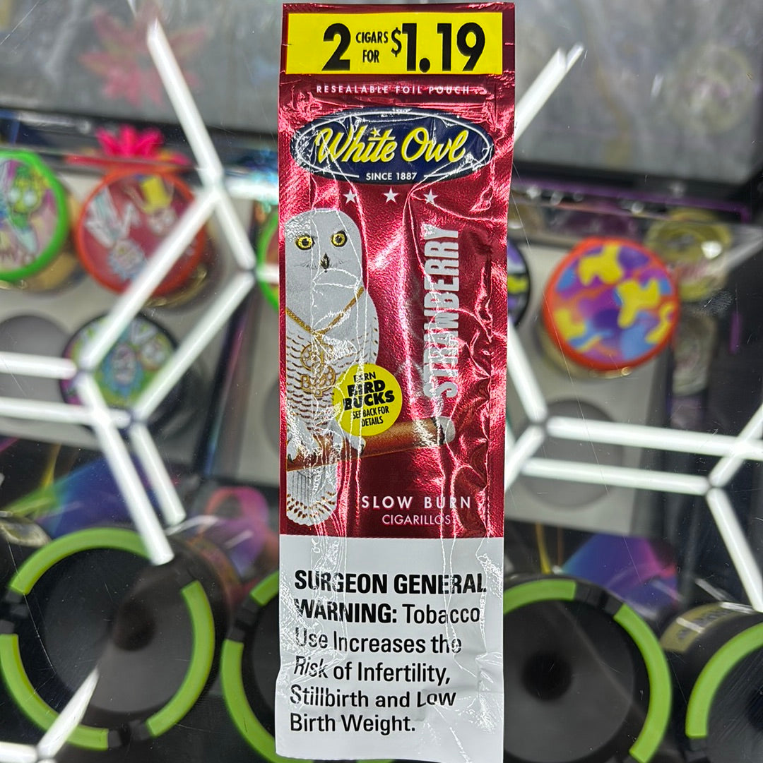 White owl strawberry cigarillos