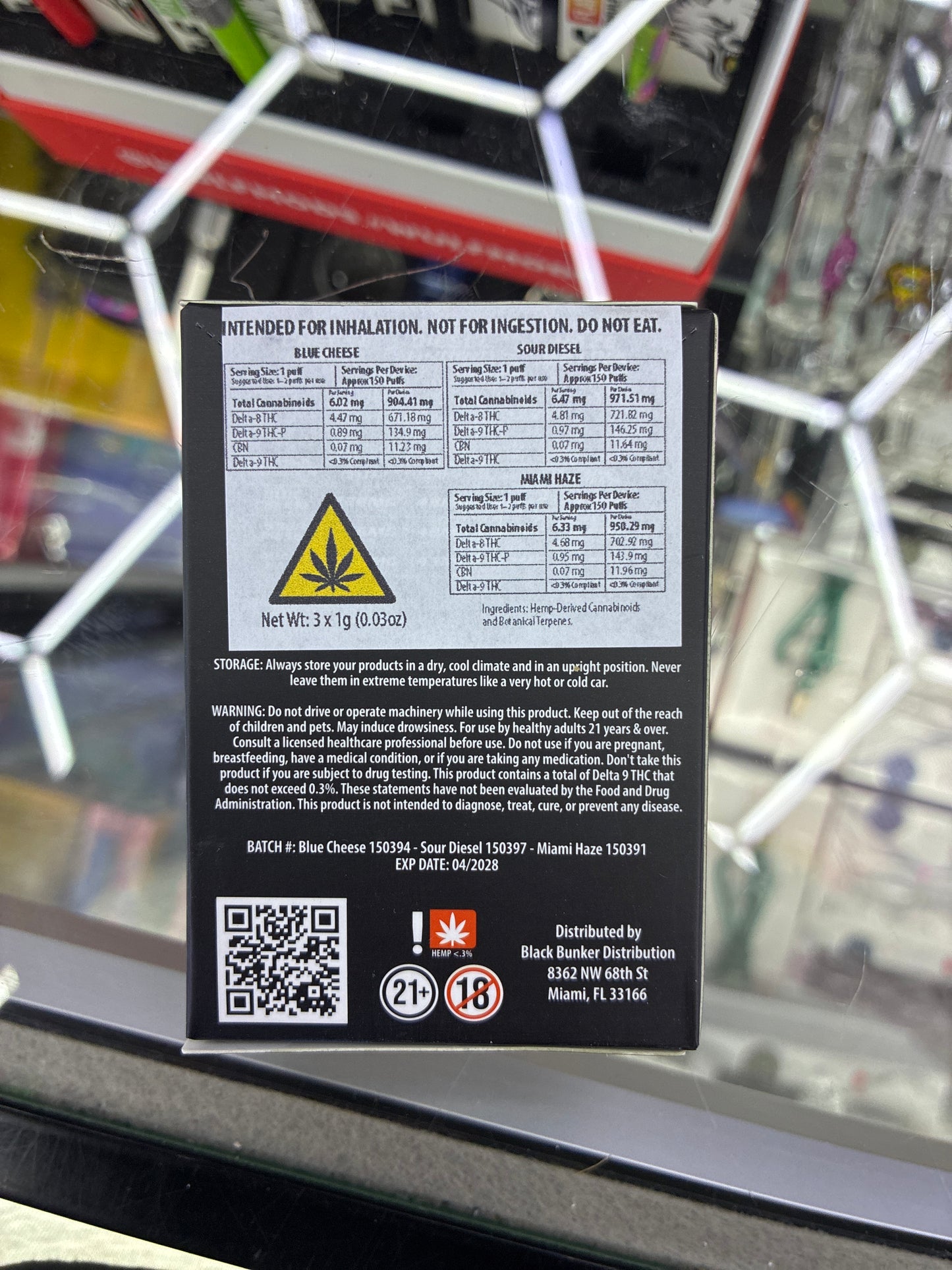 Black bunker Thca vape cartridges vault blend 3x1g party pack