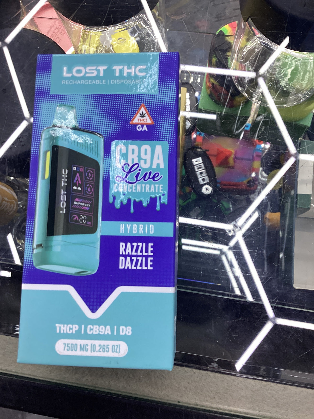 Lost thc CB9A live concentrate 7.5g razzle dazzle