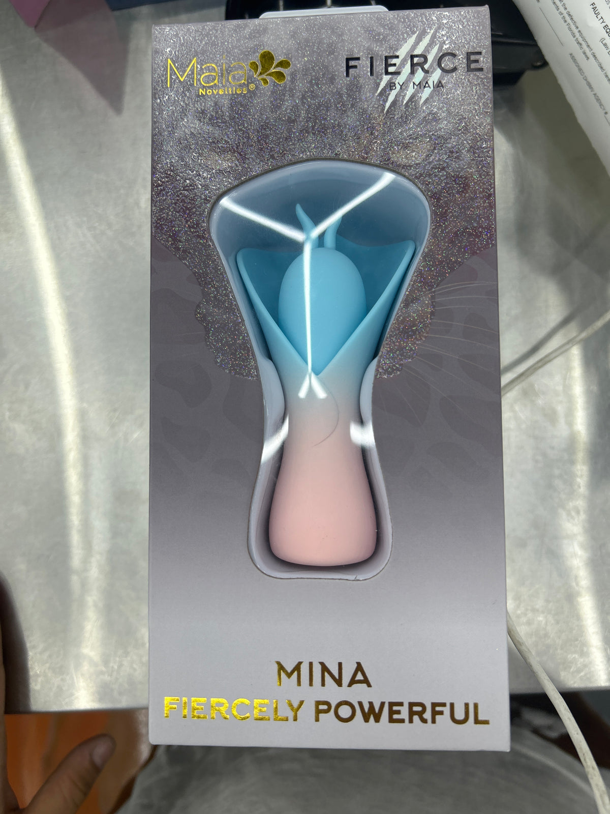Maia adult novelty vibrator mina fiercely powerful blue