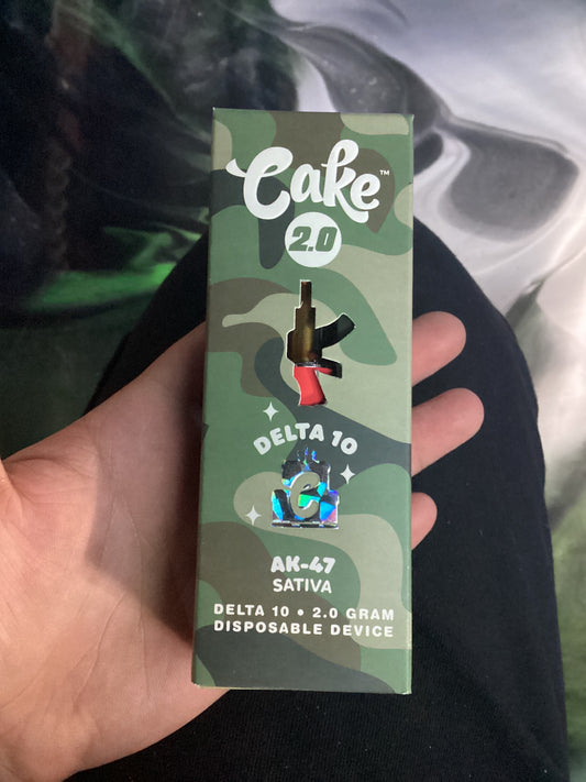 Cake 2.0 delta 10 ak-47 sativa 2g disposable