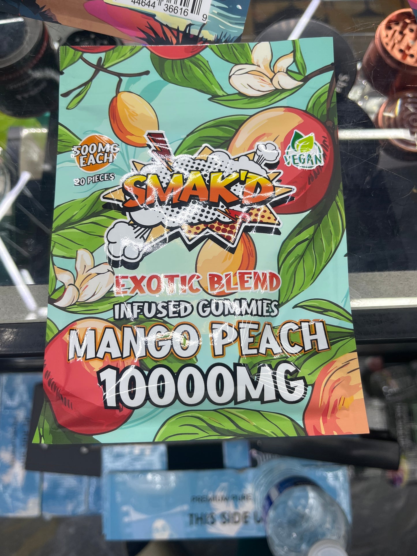 Smakd delta blend gummys 10000mg Mango peach