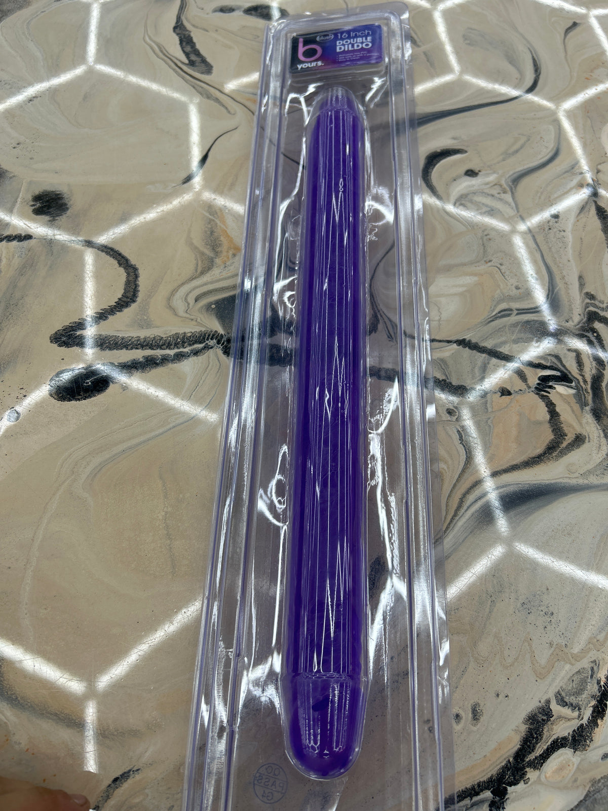 Blush adult novelty double dildo 16” purple