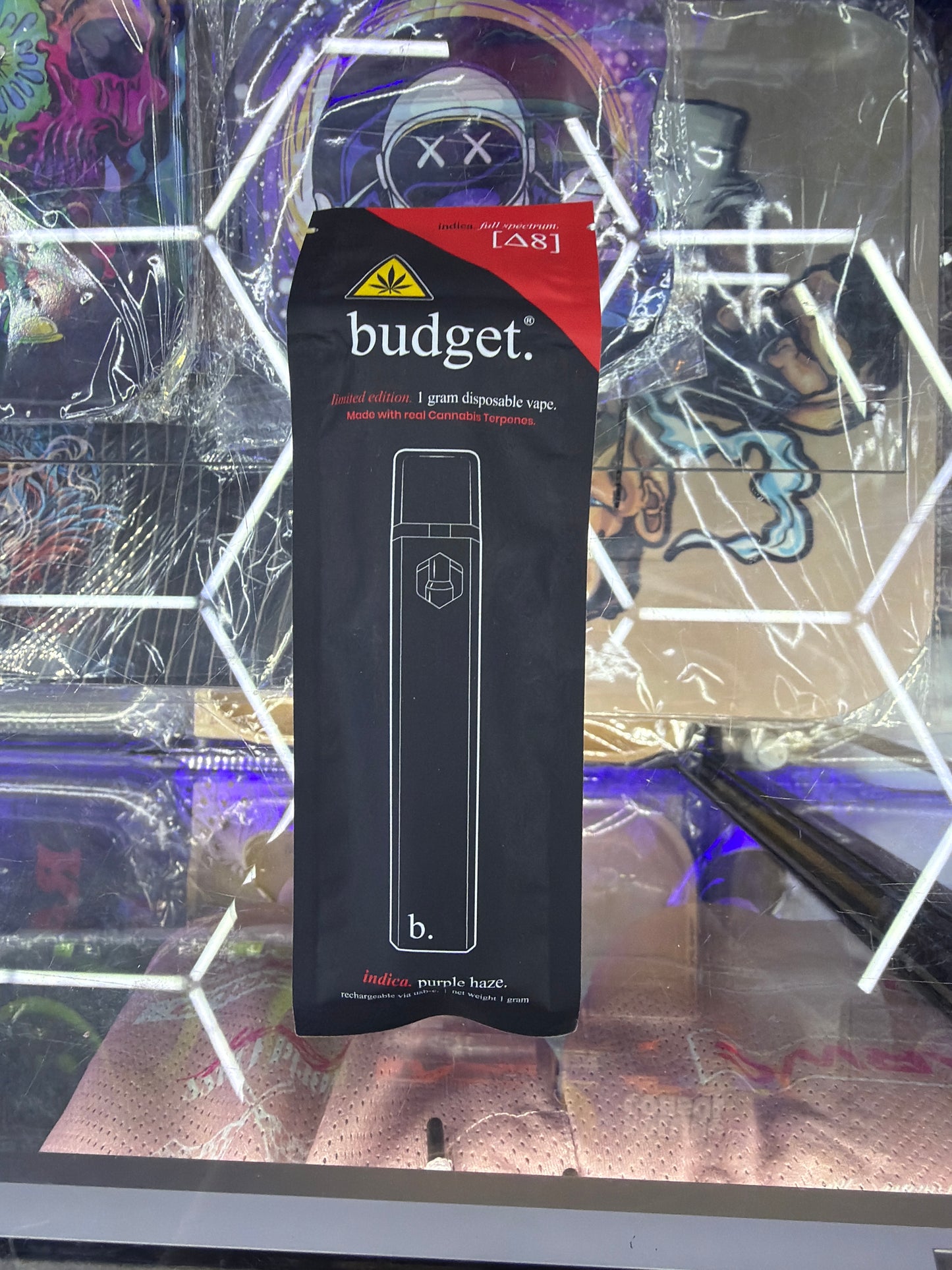 budget 1g disposable vape indica purple haze