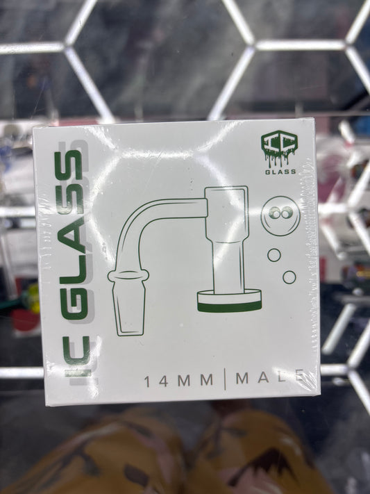 Ic glass  14 mm male 90°