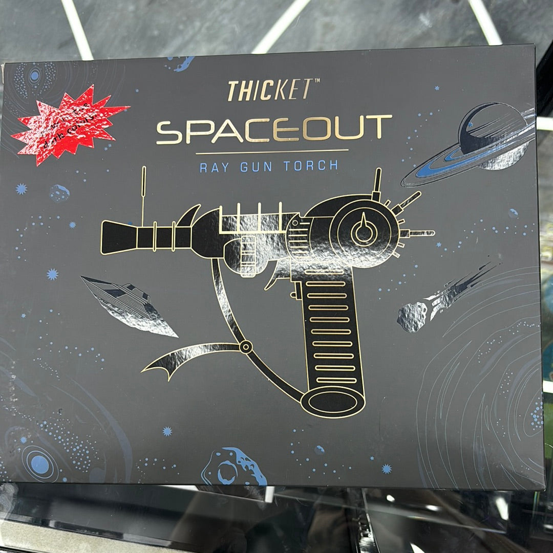 Thicket space out, Rey gun, torch glow in the dark colors orange red