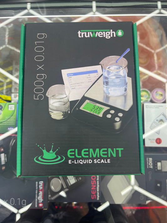 Truweigh element e-liquid scale 500g x 0.01g