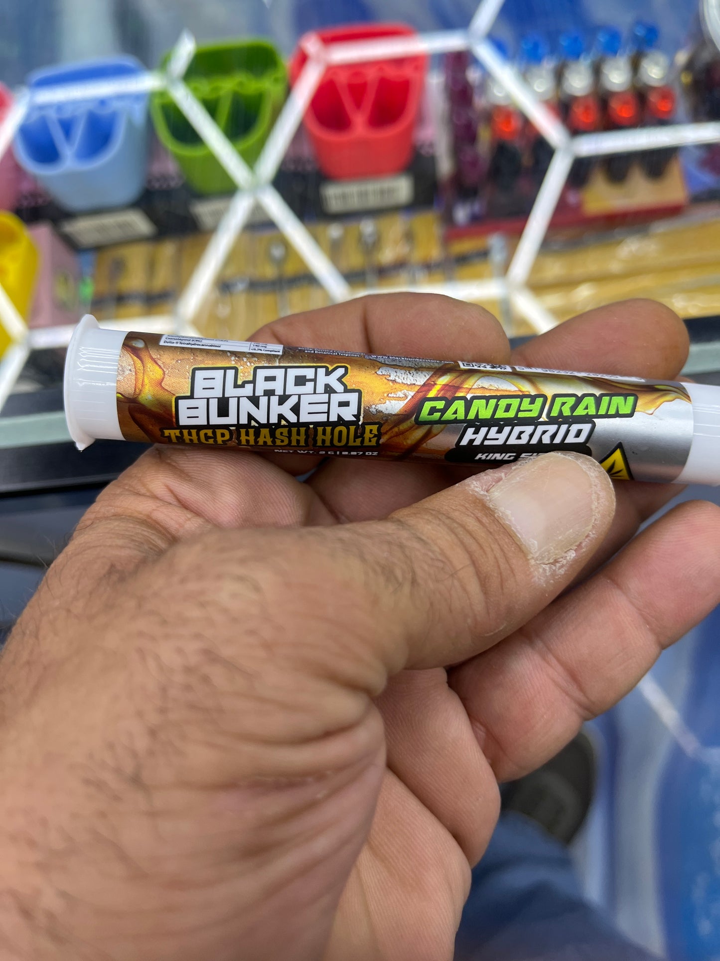 Black bunker THCP hash holes 2 g hybrid candy rain