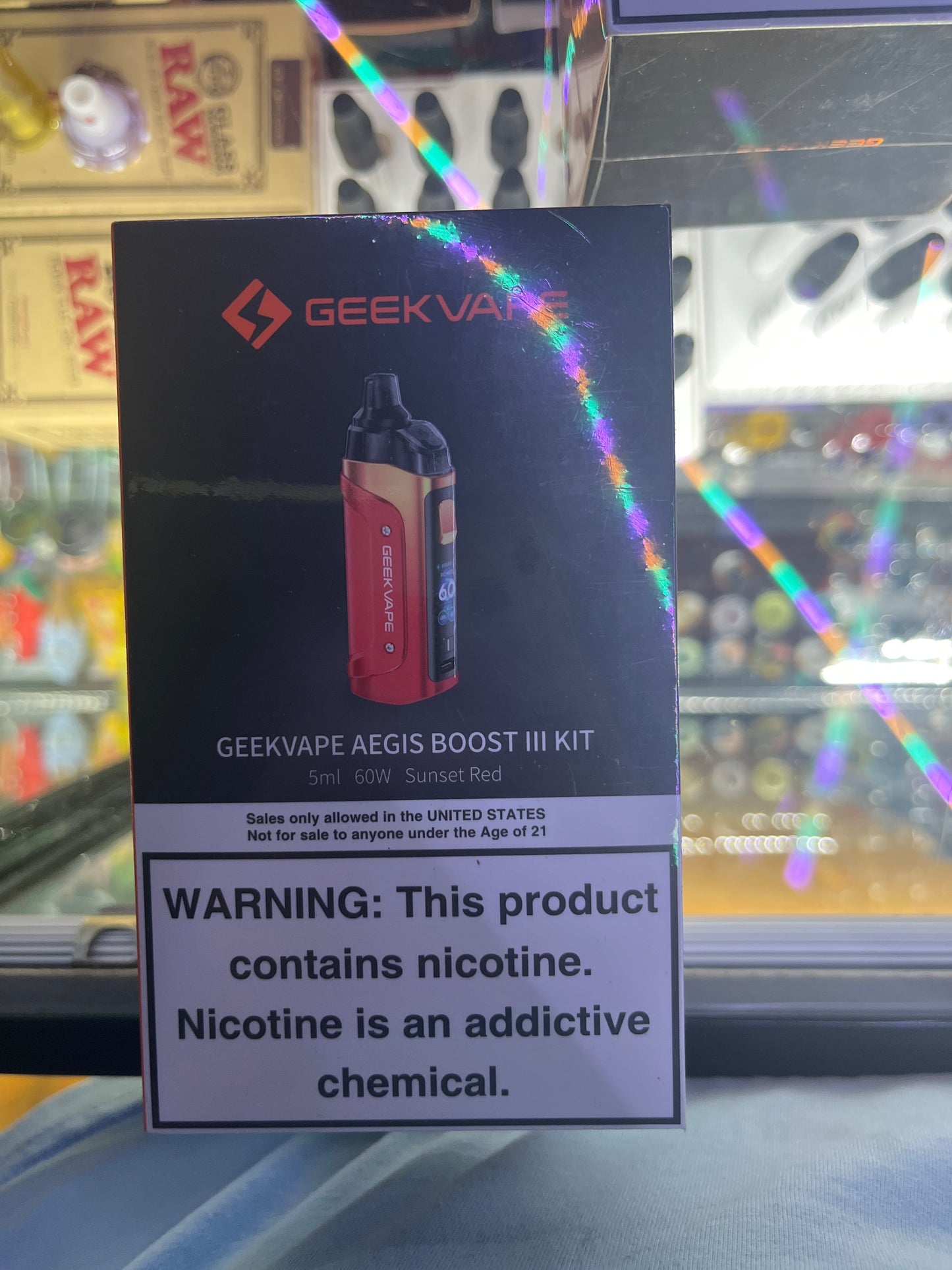 Geekvape aegis boost 3 kit sunset red