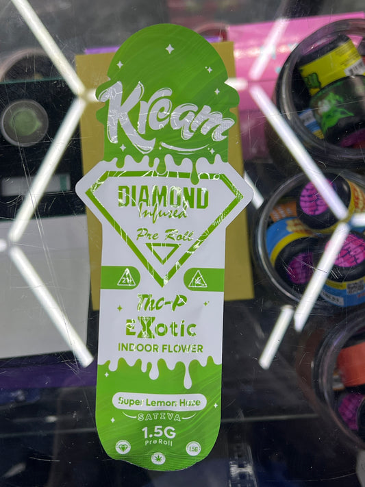 Kream diamond infused preroll thcp exotic super lemon haze 1.5g sativa