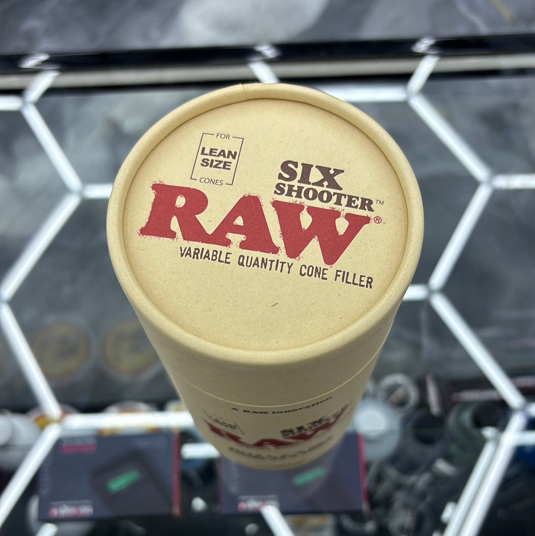 Raw lean size cones, six shooter