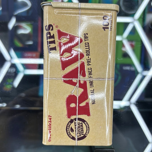 Raw tips 100 tips per tin