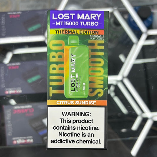 Lost Mary citrus sunrise 15,000 puffs thermal, edition
