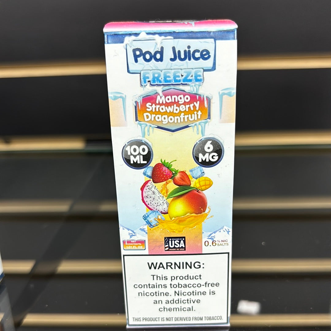 POD juice freeze mango, strawberry, dragon fruit, 6MG