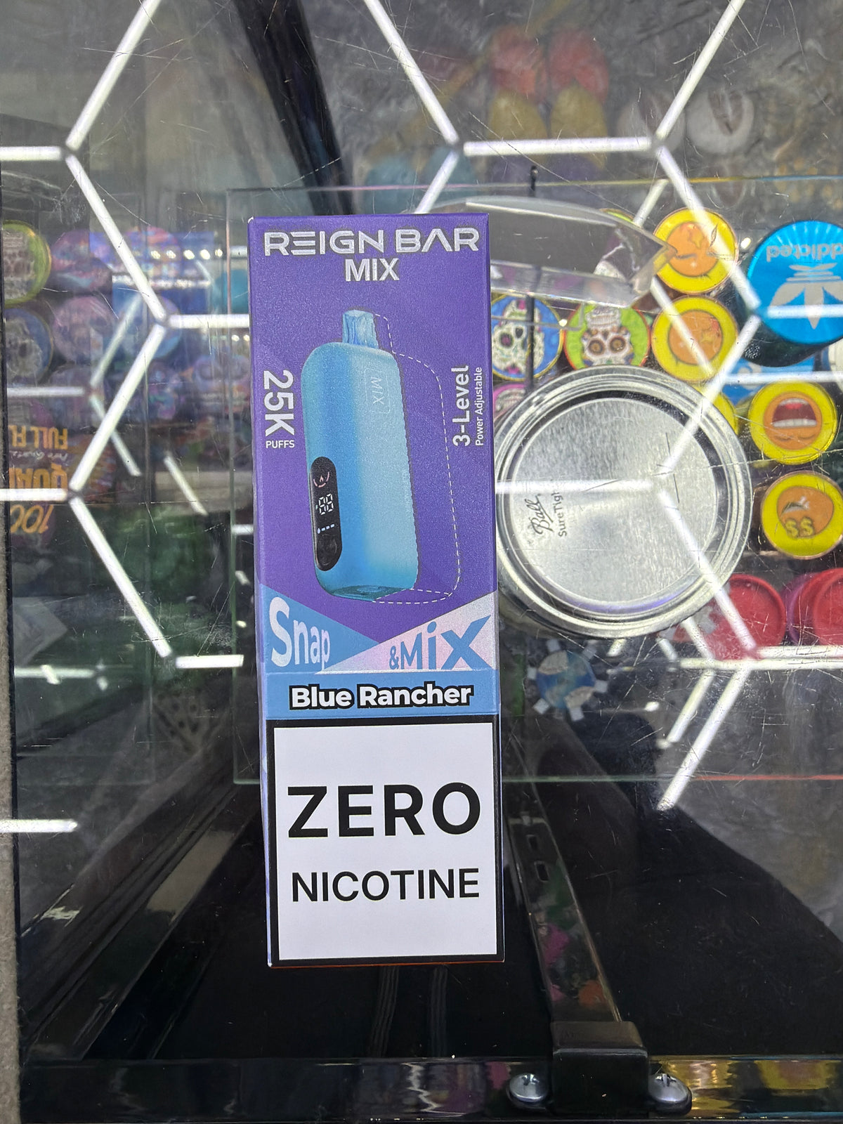 Reign bar palette snap & mix 25k puff Blue Rancher Zero Nicotine