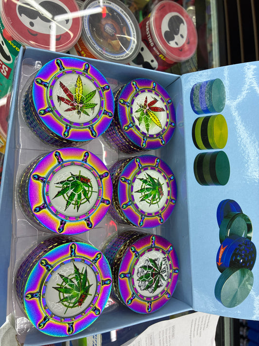 Pirate wheel flower grinder