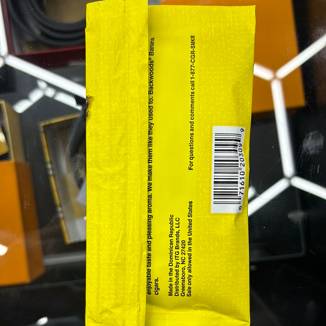 Backwoods 5 cigars banana