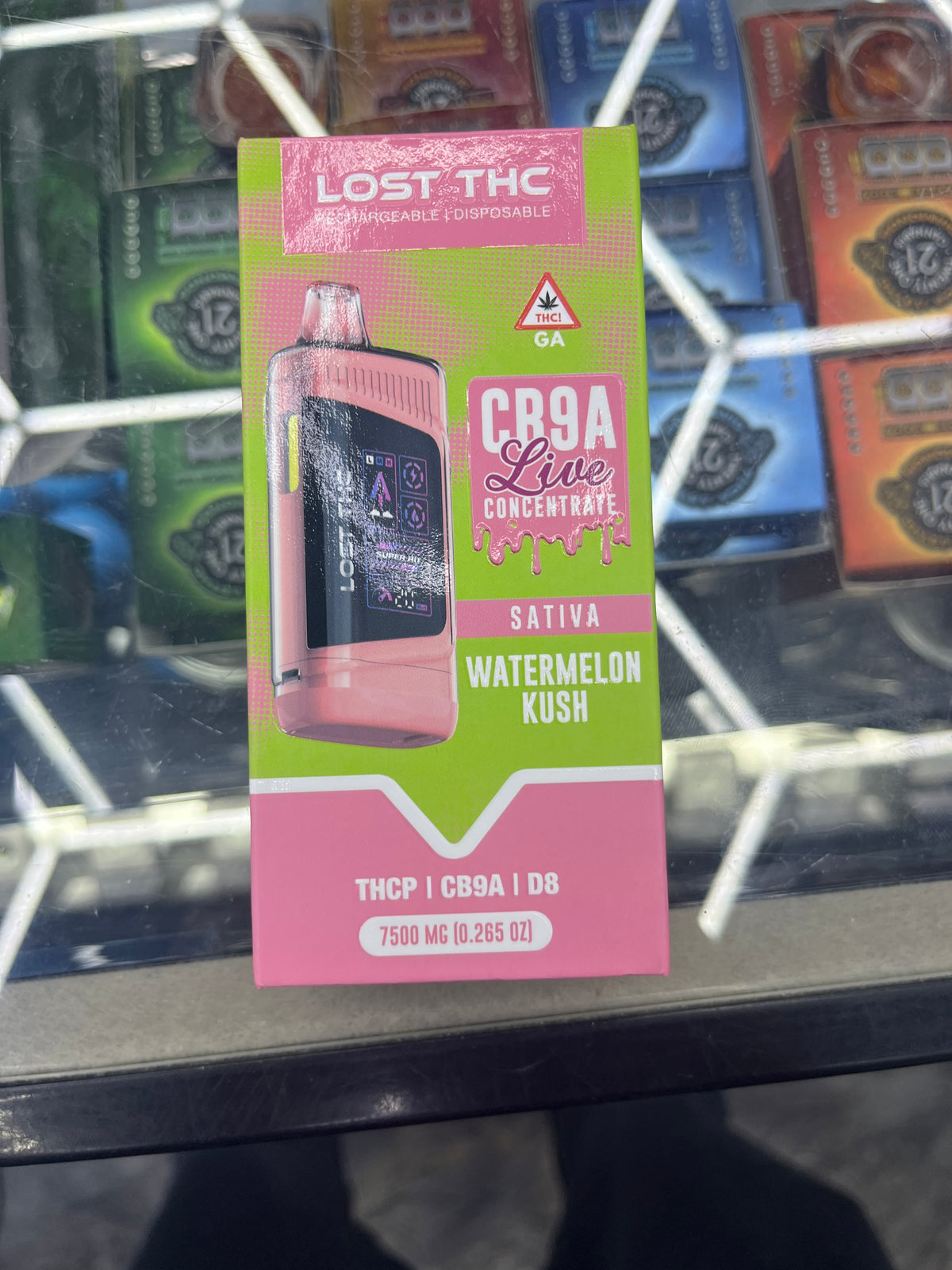Lost thc CB9A live concentrate 7.5g watermelon kush