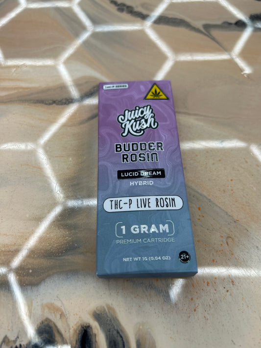 Juicy kush budder rosin 1g vape lucid dream hybrid