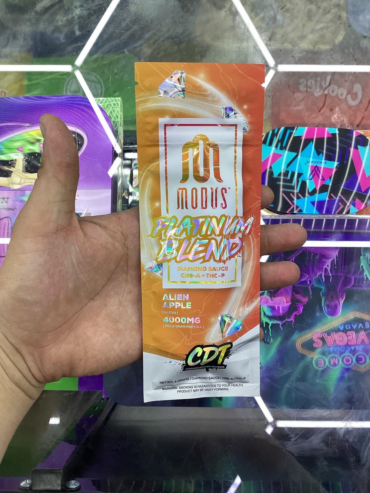 Modus pre rolls 2ct 2g platinum alien apple