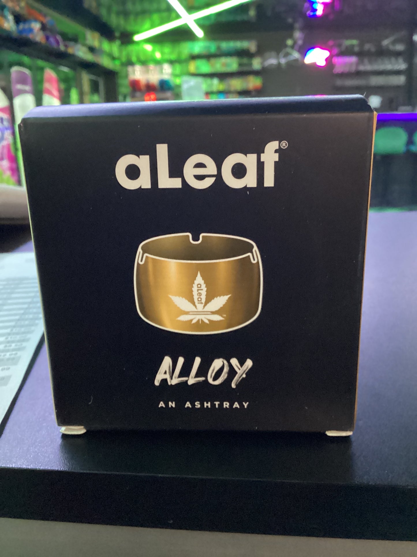 Aleaf alloy ashtray copper