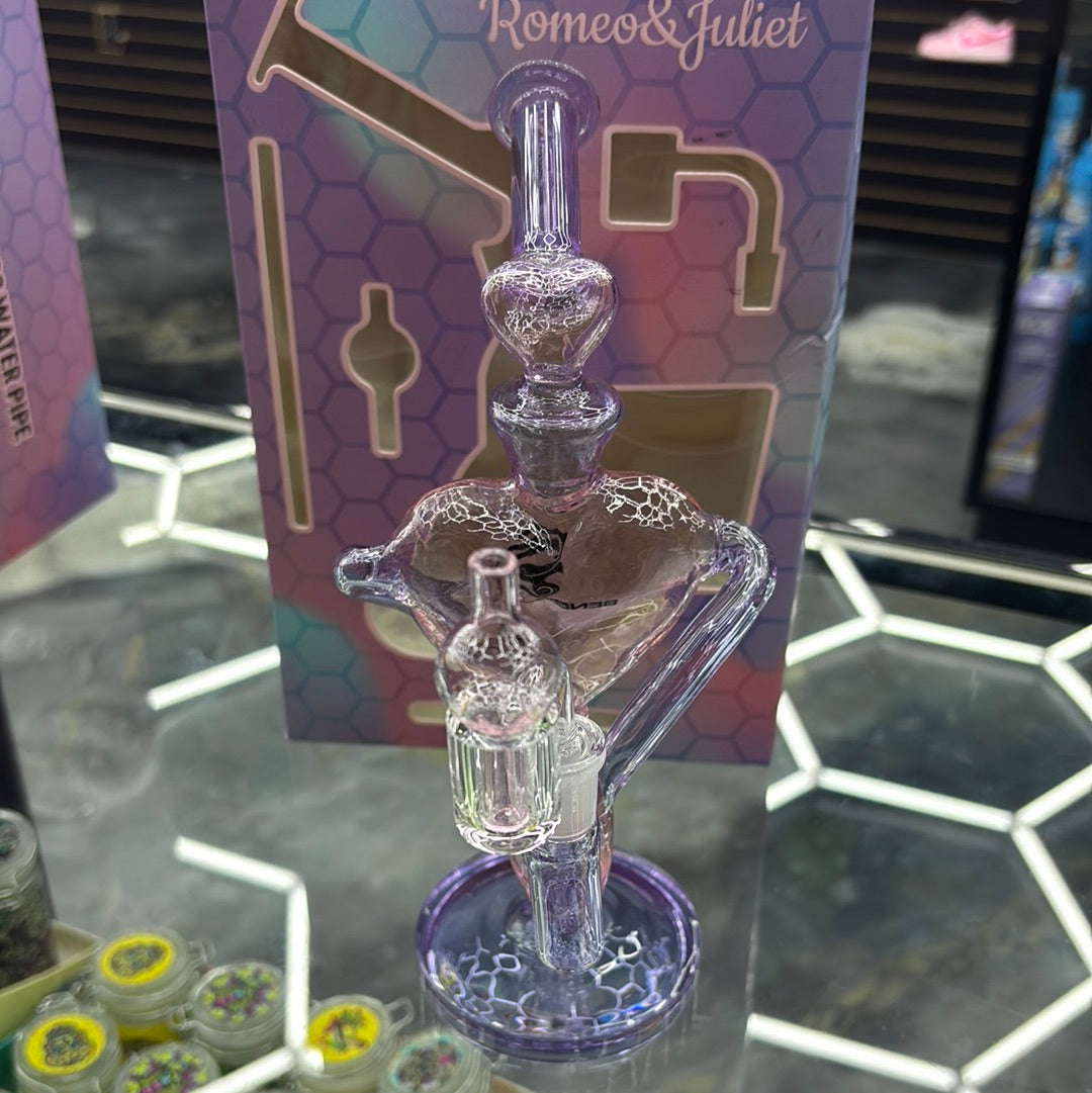 Sense glass Romeo & Juliet heart bong