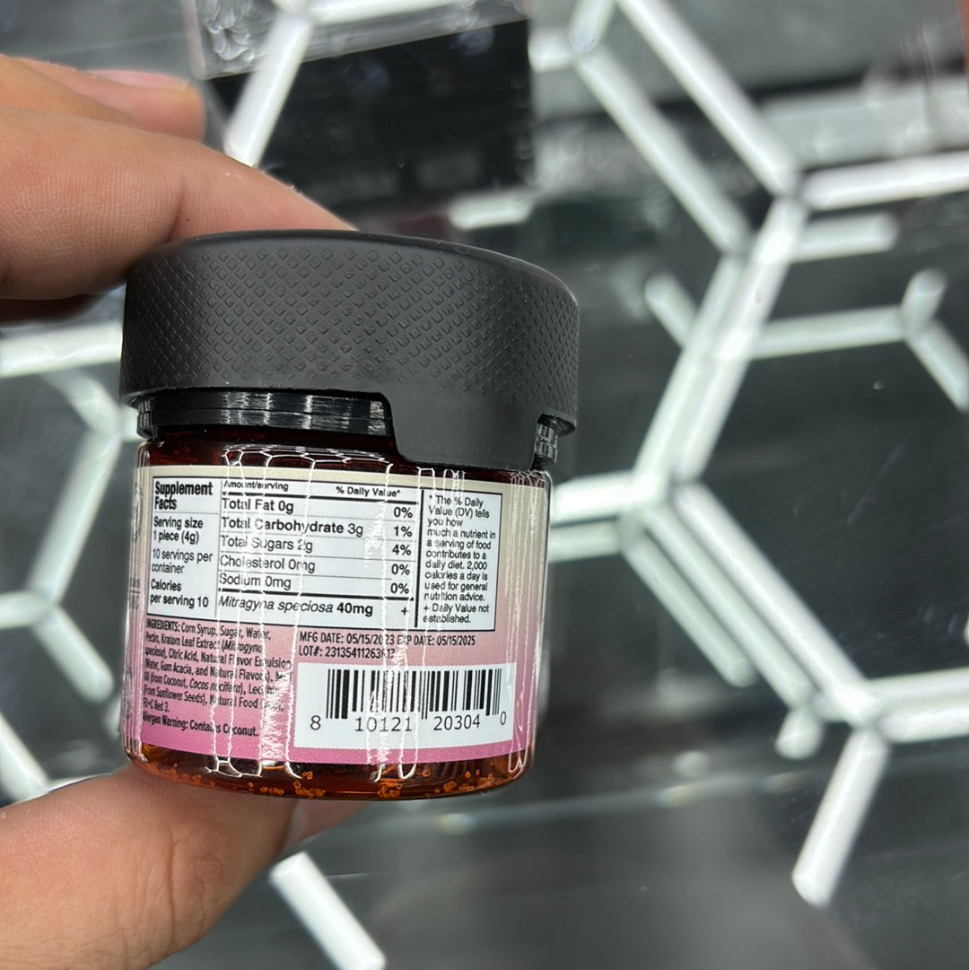 Mellow fellow, relief, botanicals, red vein, edibles, 10 infused gummy’s