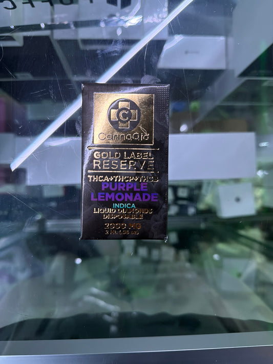 Cannaaid Gold Label Reserve THCA+THCP+THCB Disposable 2ML purple lemonade indica