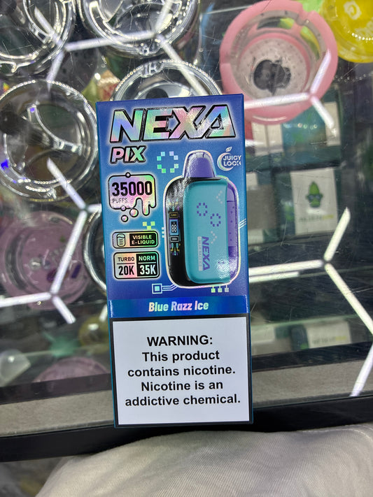 Nexa pix 35k puffs blue raz ice