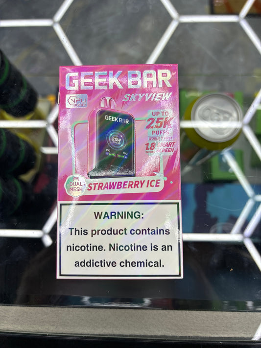 Geek bar skyview strawberry ice