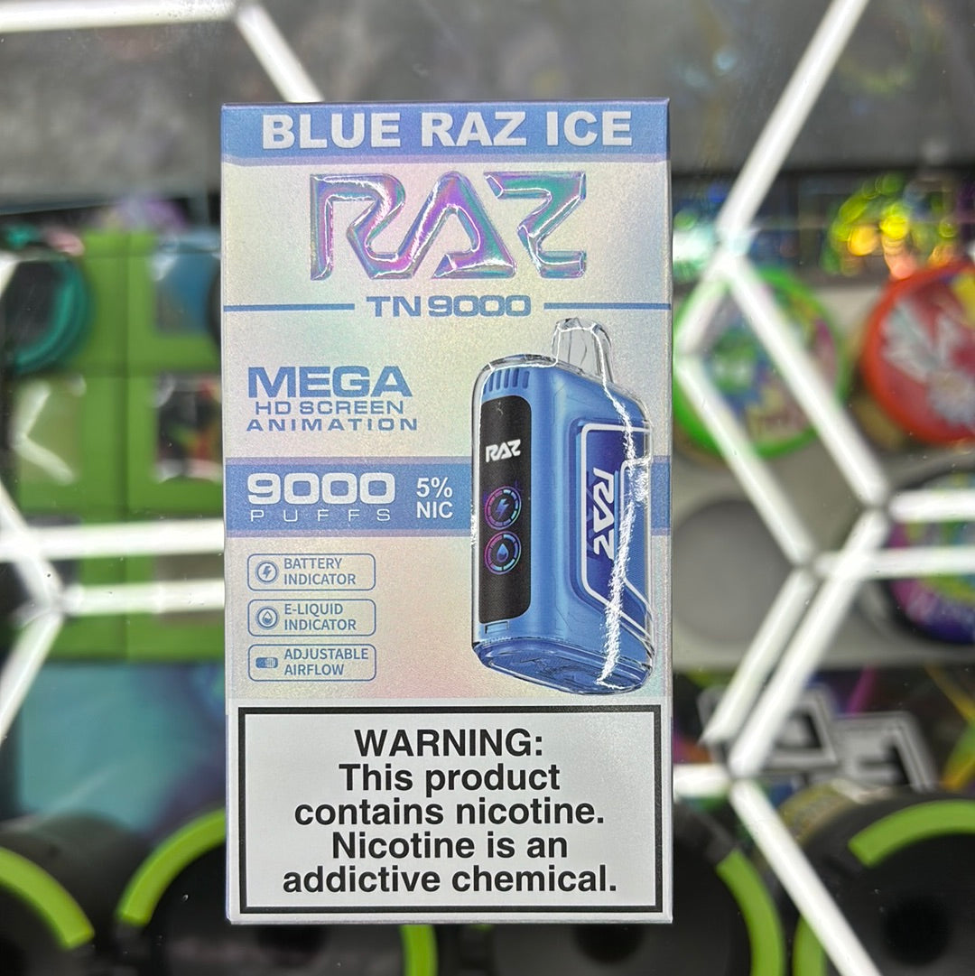 Raz 9000puffs blue raz ice